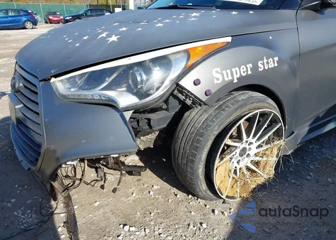 2015 Hyundai Veloster Turbo from USA, damaged, VIN KMHTC6AE5FU221236